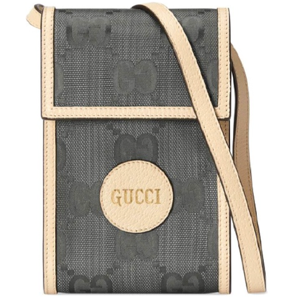  Túi Nam Gucci Logo Pattern Print Gridseries Shoulder Bag 'Grey' 