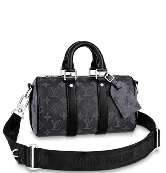  Túi Nam Louis Vuitton Keepall Bandoulière 25 'Monogram Eclipse' 