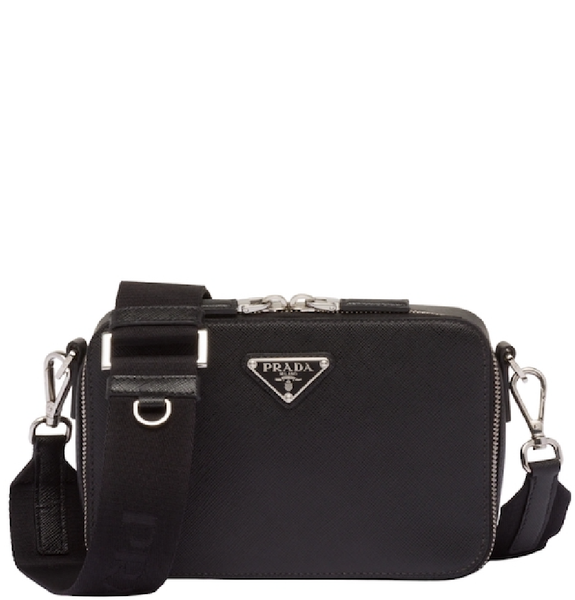  Túi Nam Prada Saffiano Leather Brique 'Black' 