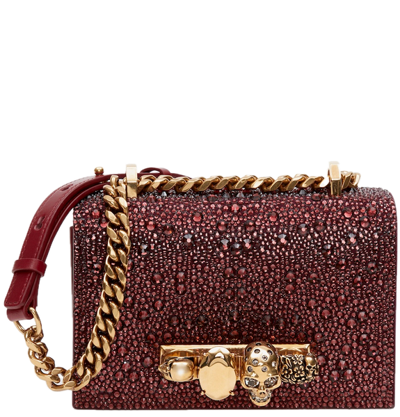  Túi Nữ Alexander McQueen Mini Jewelled Satchel 'Prune' 