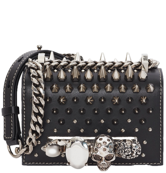  Túi Nữ Alexander McQueen Studded Micro Satchel 'Black' 