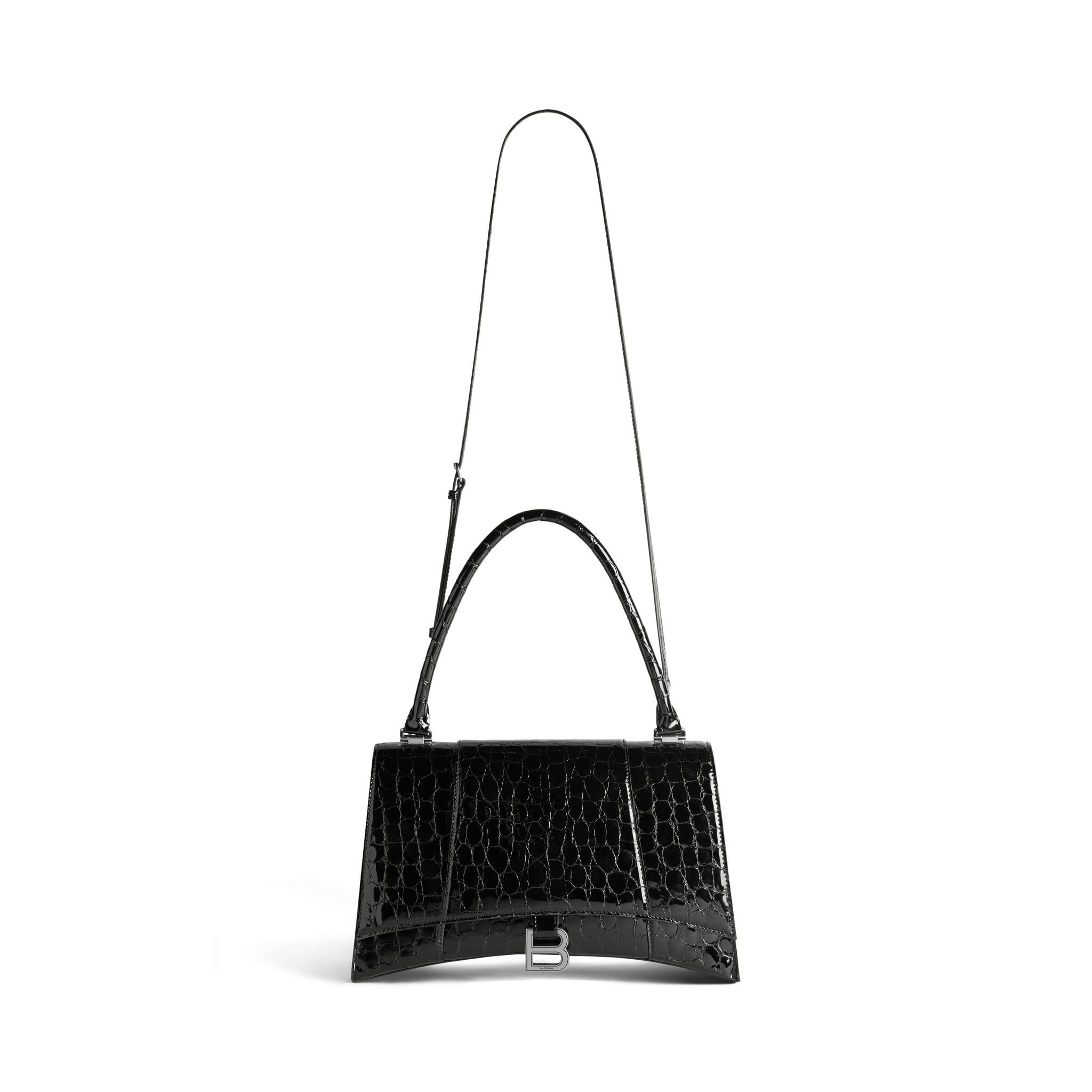  Túi Nữ Balenciaga Hourglass Hinge Medium Handbag 'Black' 