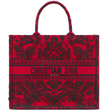  Túi Nữ Dior Book Tote Ornamental Cornely Effect Embroidery 'Red And Black' 