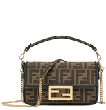  Túi Nữ Fendi Baguette Mini Jacquard Fabric Bag 'Brown' 
