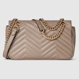  Túi Nữ Gucci GG Marmont Small Shoulder Bag 'Taupe' 