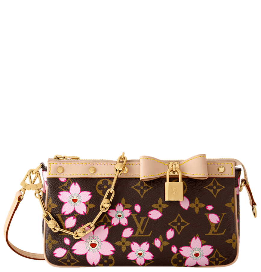  Túi Nữ Louis Vuitton LV x TM Pochette Accessoires Bag 'Sakura Brown' 
