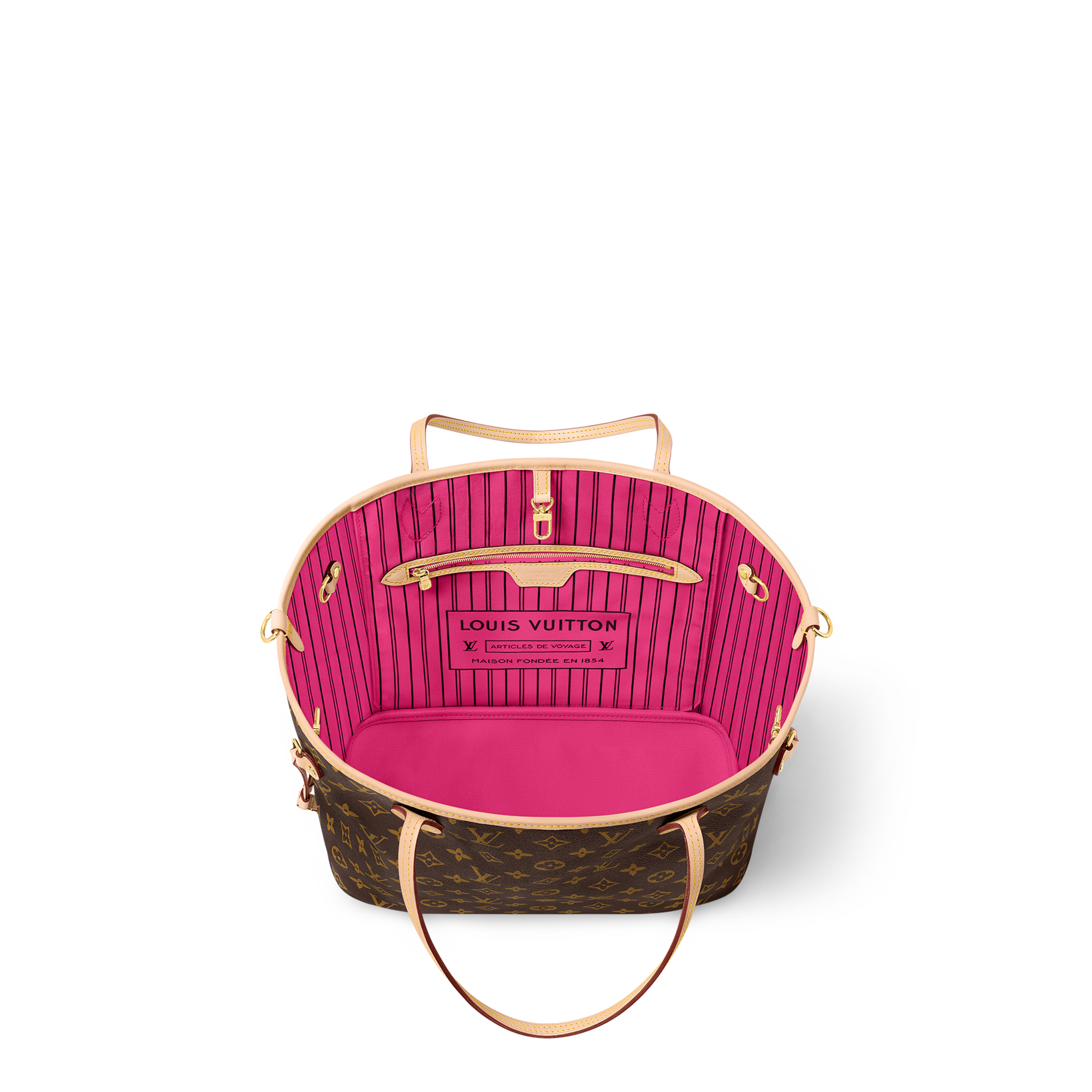  Túi Nữ Louis Vuitton Neverfull Bandoulière MM Tote Bag 'Rose' 