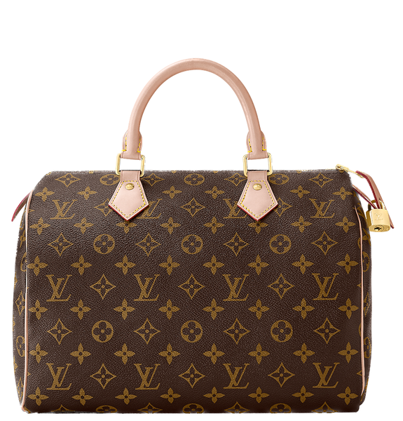  Túi Nữ Louis Vuitton Speedy 30 Monogram Coated Canvas 'Beige' 