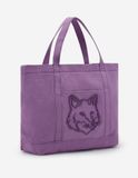  Túi Nữ Maison Kitsune Fox Head Large Tote 'Lilac' 