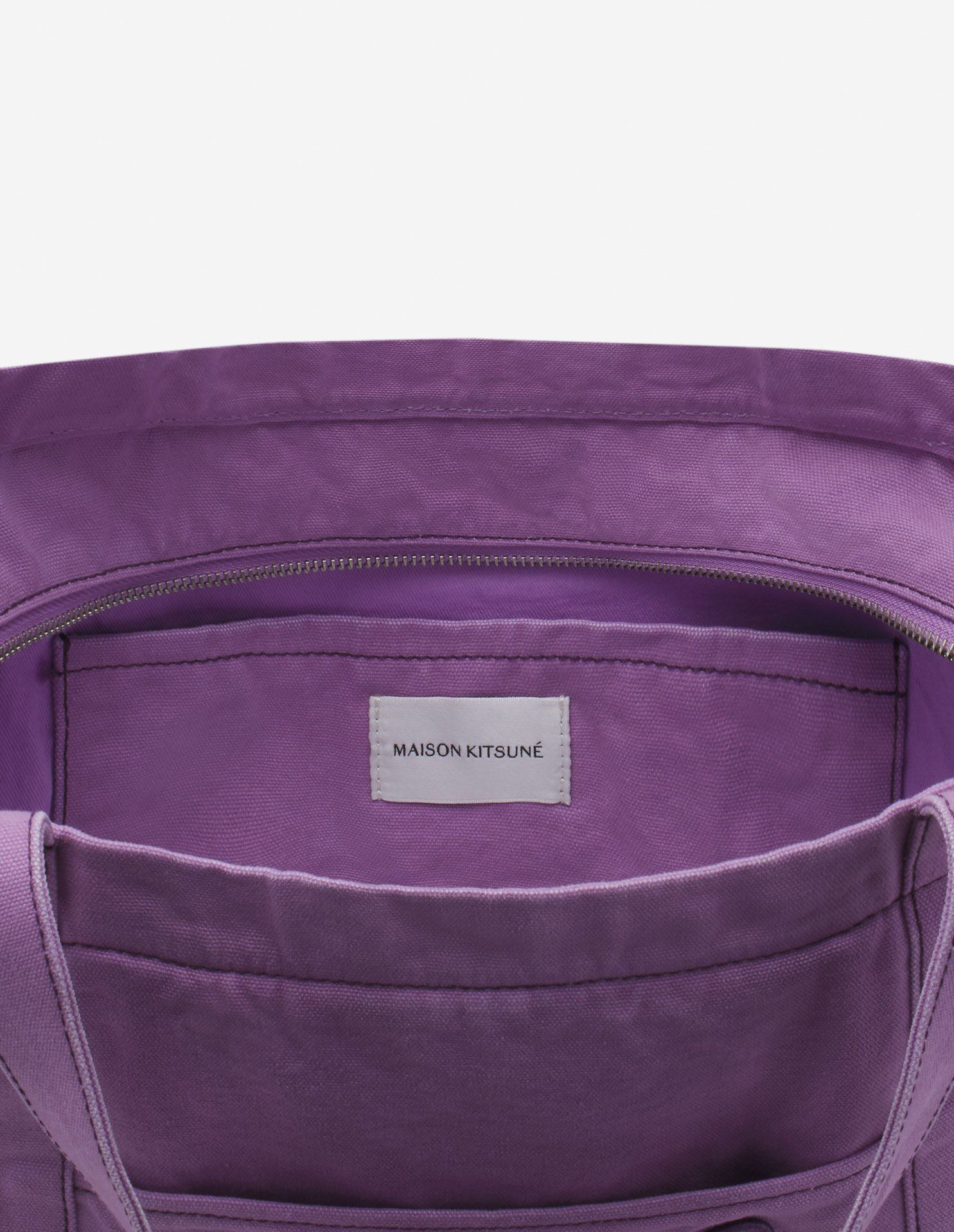  Túi Nữ Maison Kitsune Fox Head Large Tote 'Lilac' 