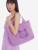  Túi Nữ Maison Kitsune Fox Head Large Tote 'Lilac' 