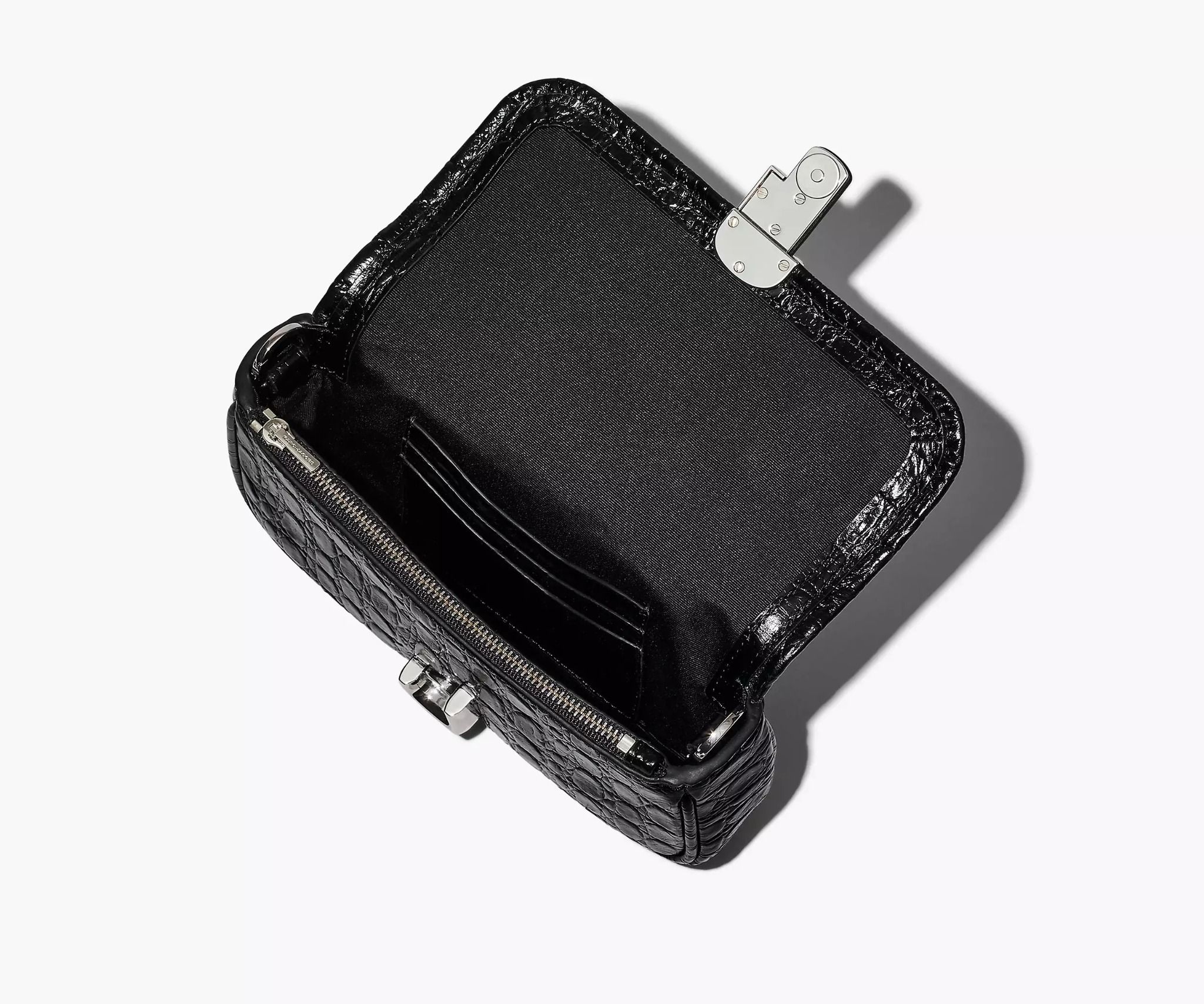  Túi Nữ Marc Jacobs Croc-embossed J Marc Mini Bag 'Black' 