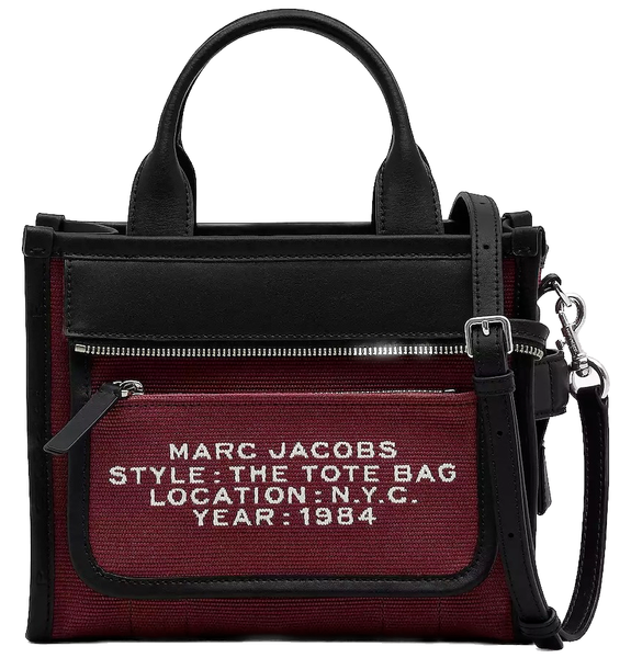 Túi Nữ Marc Jacobs Inside-out Jacquard Small Tote Bag 'Red' 