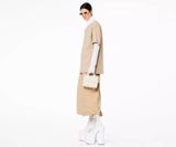  Túi Nữ Marc Jacobs Leather Mini Tote Bag 'Cotton Silver' 