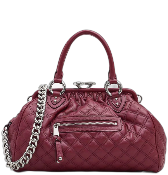  Túi Nữ Marc Jacobs Re-edition Quilted Leather Stam Bag 'Cherry' 