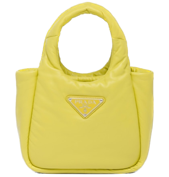  Túi Nữ Prada Padded Soft Leather Bag 'Citron Yellow' 