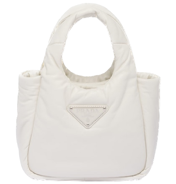  Túi Nữ Prada Padded Soft Leather Bag 'White' 