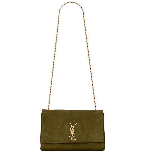  Túi Nữ Saint Laurent Reversible Kate Medium Suede 'Loden Green' 