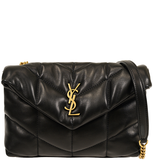  Túi Nữ Saint Laurent Puffer Toy Bag In Quilted Lambskin 'Black' 