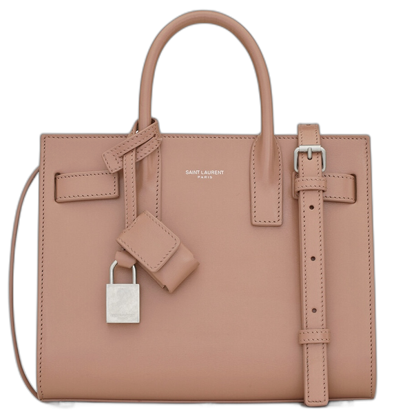  Túi Nữ Saint Laurent Sac De Jour Nano In Leather 'Rose' 