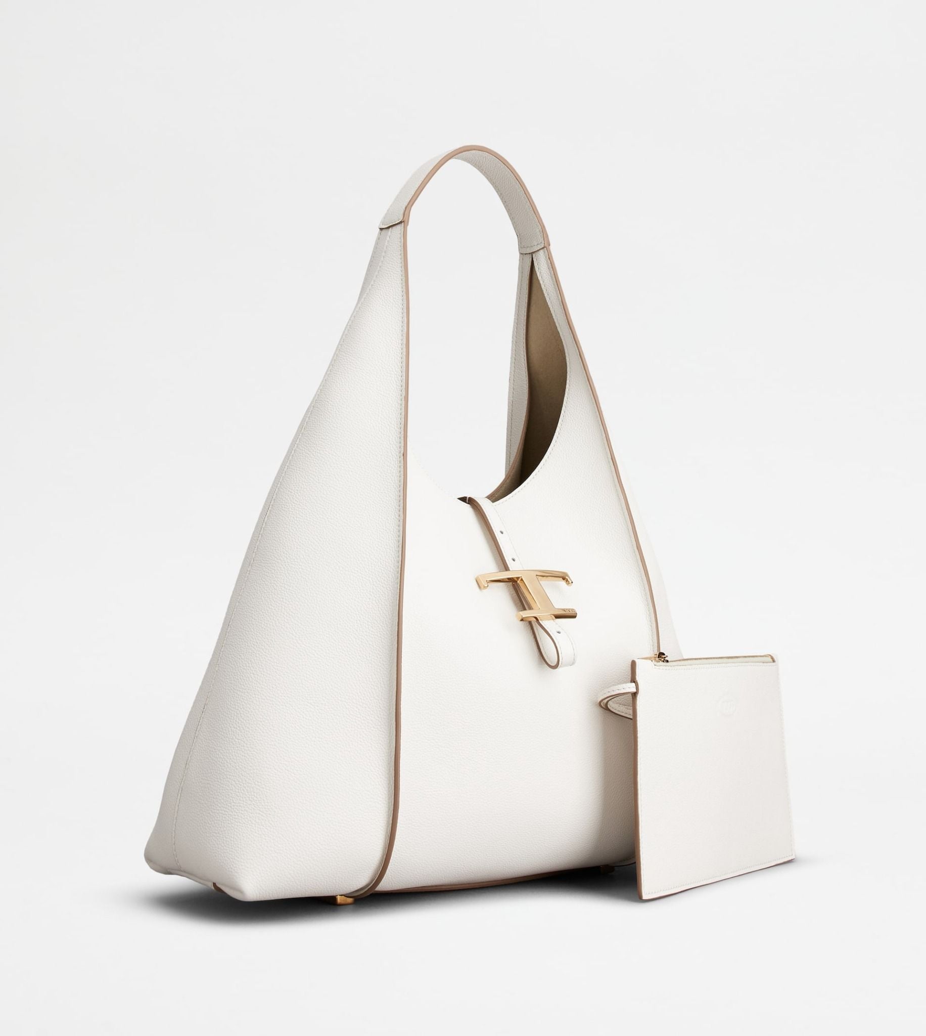  Túi Nữ Tod's T Timeless Hobo Bag Leather Medium 'White' 