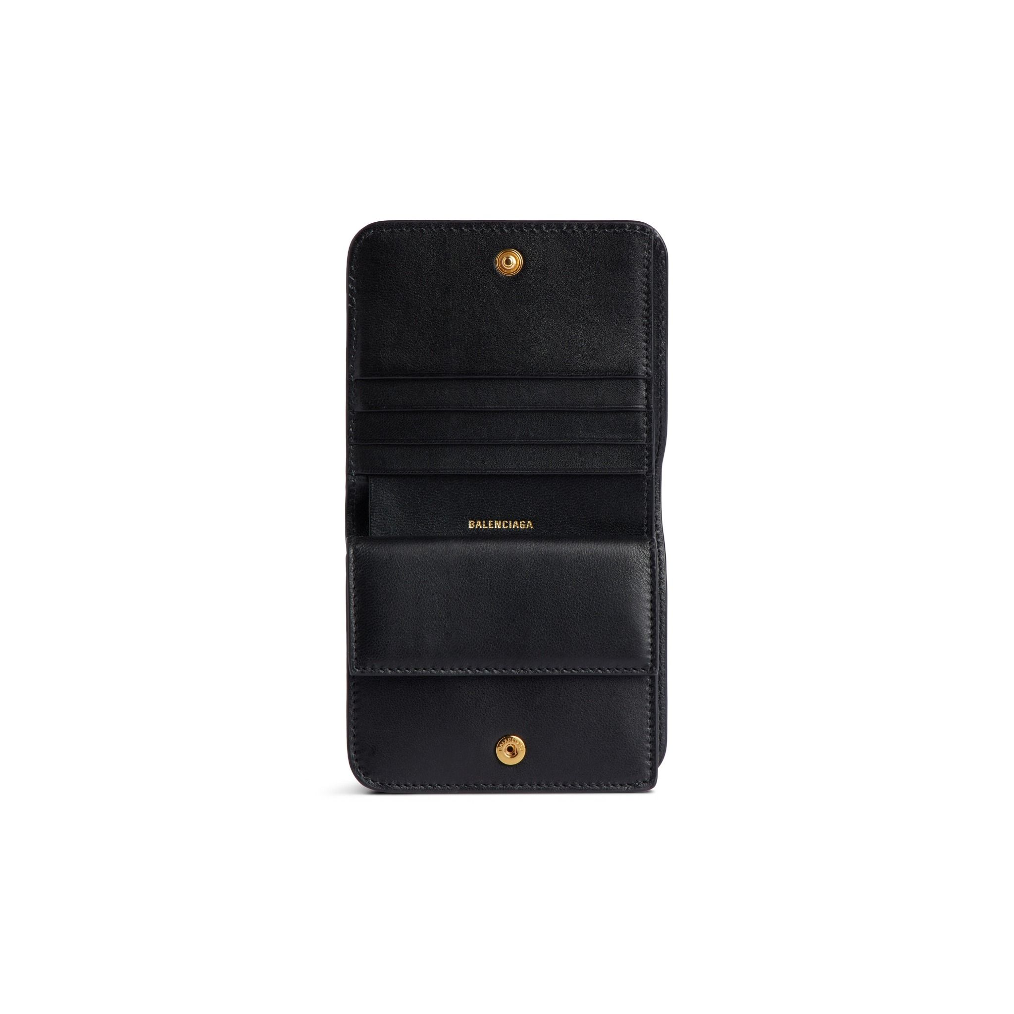  Ví Balenciaga Cash 2.0 Flap Coin Card Holder 'Black' 
