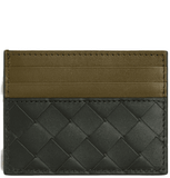  Ví Bottega Veneta Intrecciato Credit Card Case 'Green' 