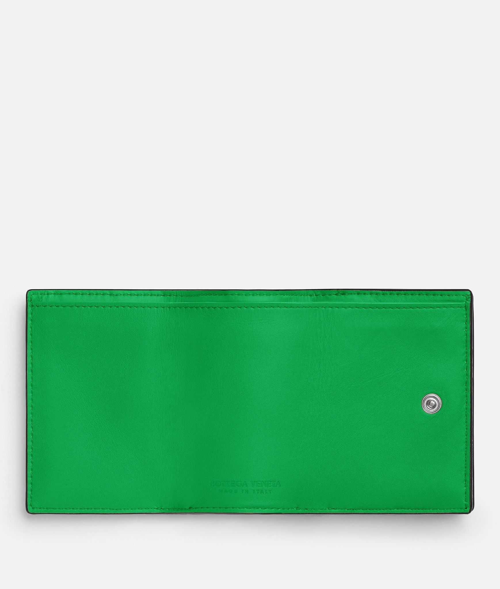  Ví Nam Bottega Veneta Intrecciato Tiny Tri-Fold Wallet 'Black' 