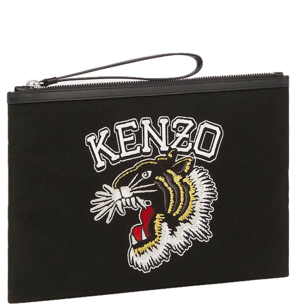  Ví Nam Kenzo Varsity Jungle Tiger Large Clutch 'Black' 