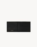  Ví Nam Saint Laurent Tiny Cassandre East/West Wallet 'Black' 