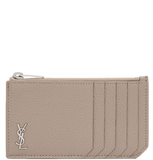  Ví Saint Laurent Tiny Cassandre Card Case 'Greyish Brown' 
