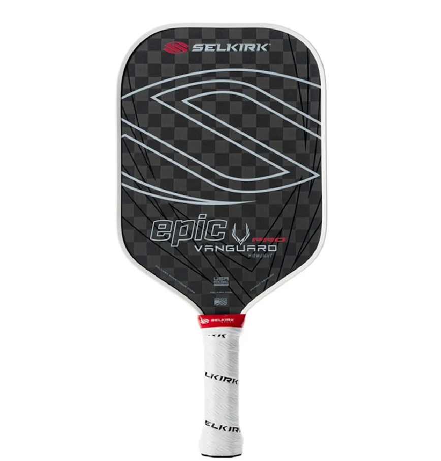  Vợt Pickleball Selkirk Vanguard Pro Epic Raw Carbon 16mm 'Black White' 
