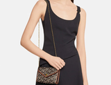  Túi Nữ Versace La Greca Signature Shoulder 'Black Caramel' 