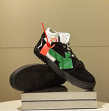  Giày Nữ Off-White Arrows Logo Mid Top 'Black White' 