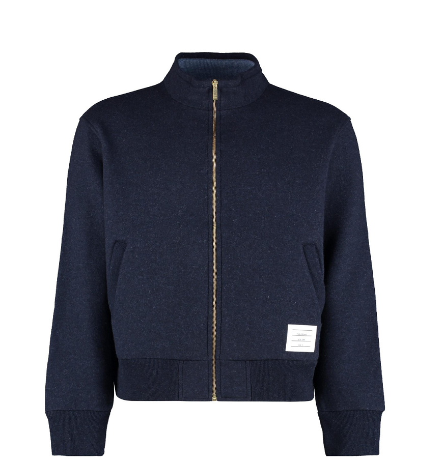 Thom Browne Size 5 Gray Cashmere Button Down V Neck Stripe Detail Vest —  Labels Resale Boutique
