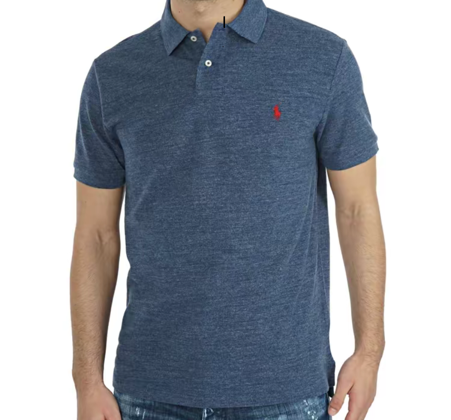  Áo Nam Polo Ralph Lauren Custom Slim Fit Mesh 'Blue' 