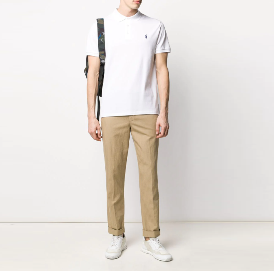  Áo Nam Polo Ralph Lauren Slim Fit 'White' 