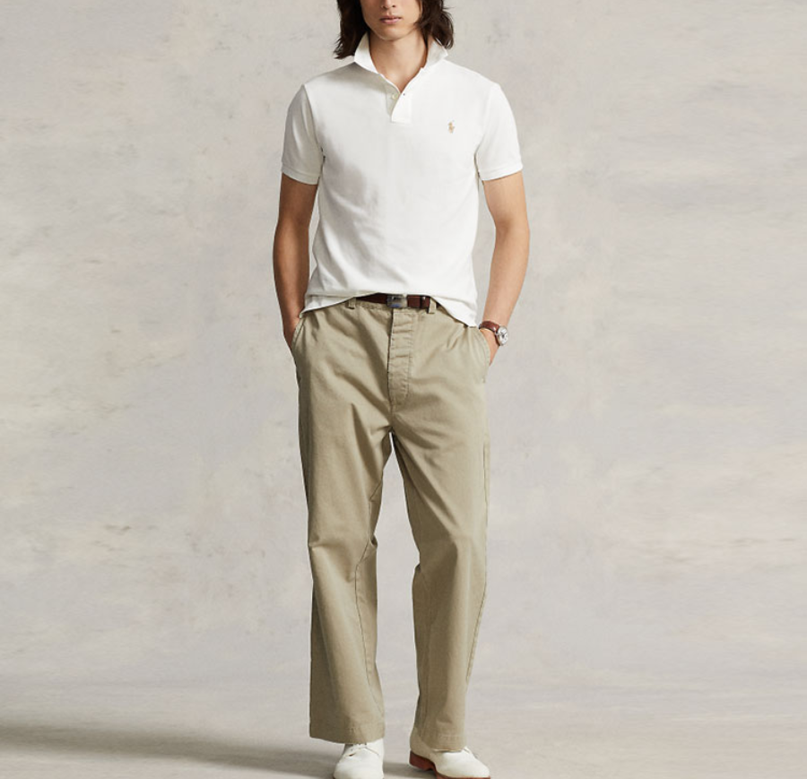  Áo Nam Polo Ralph Lauren Slin Fit 'White' 