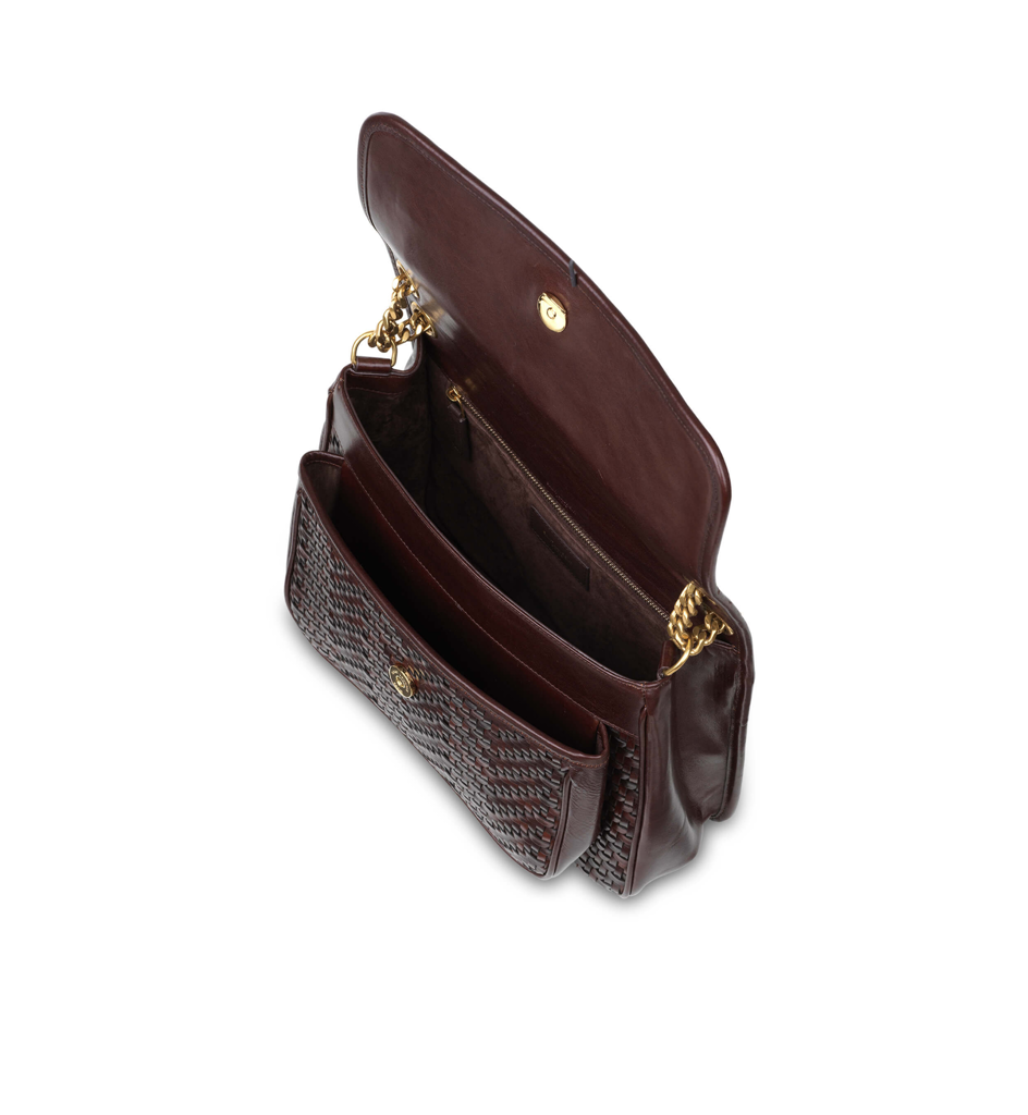 Túi Nữ Yves Saint Laurent Niki Medium Woven 'Brown' 