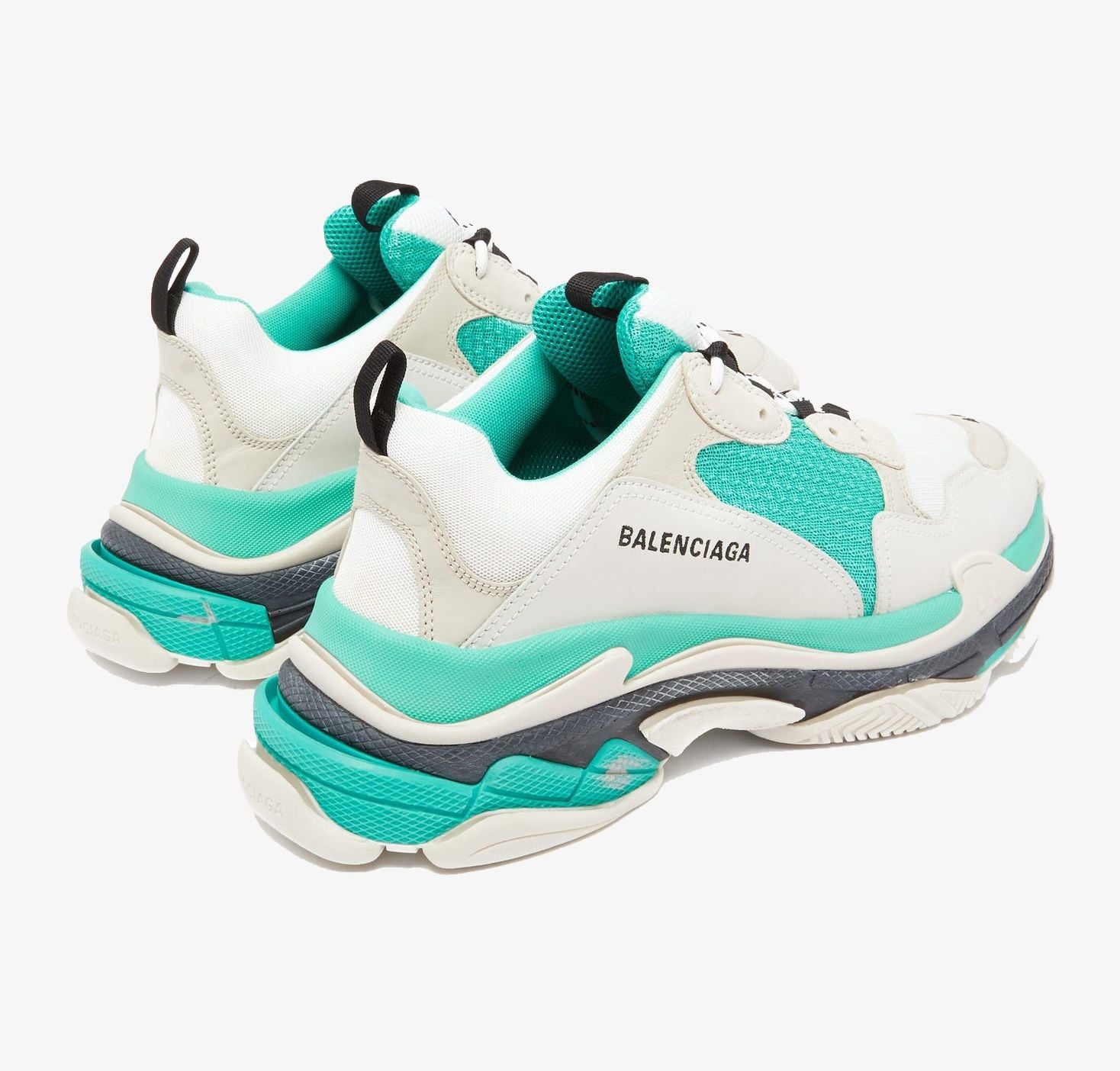  Giày Nữ Balenciaga Triple S 2019 'White Green' 