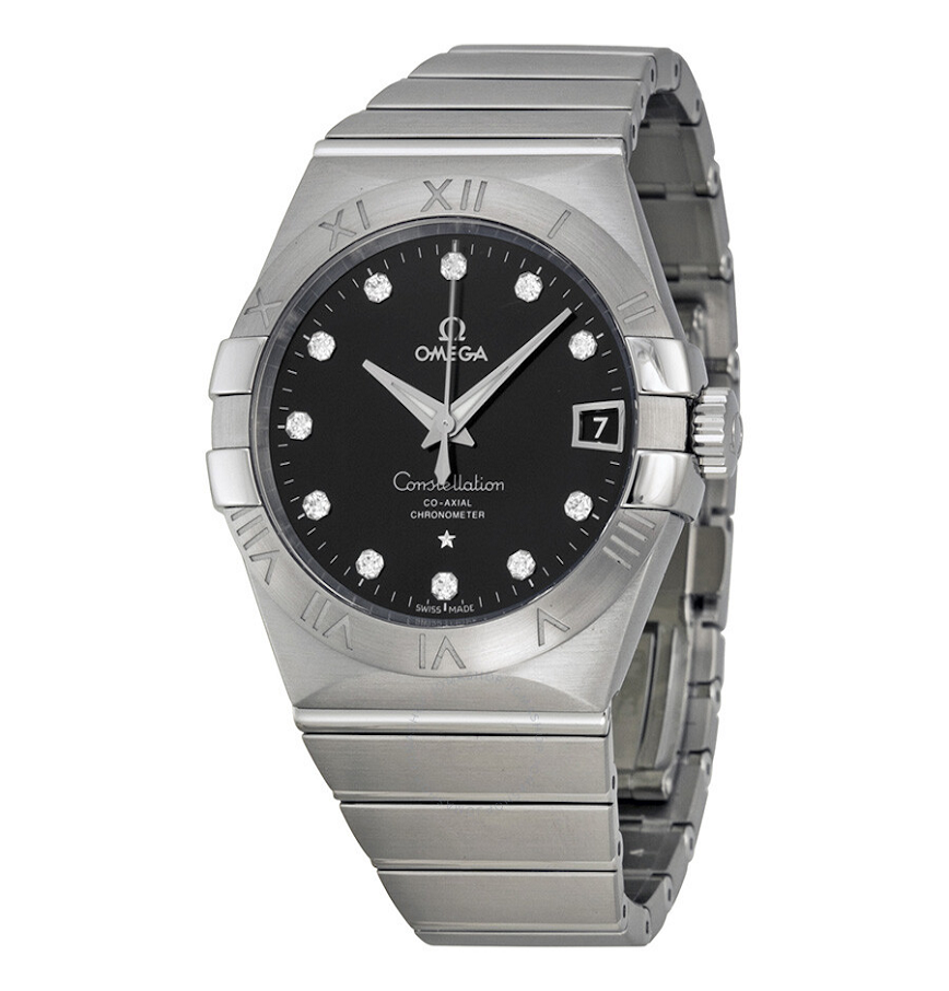  Đồng Hồ Nữ OMEGA Constellation Automatic Dial Stainless Steel Watch 'Black' 