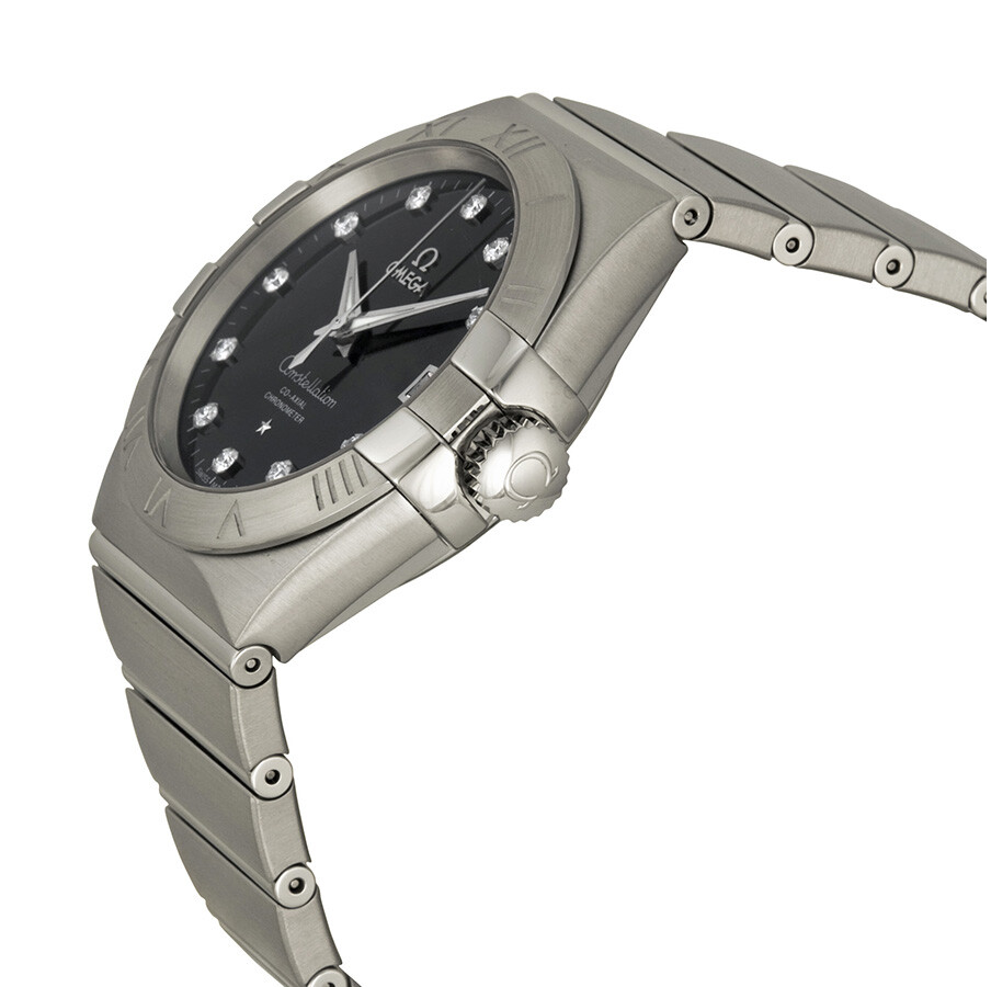  Đồng Hồ Nữ OMEGA Constellation Automatic Dial Stainless Steel Watch 'Black' 