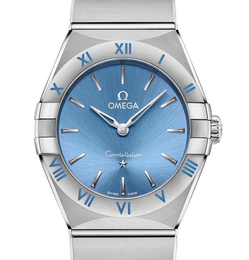  Đồng Hồ Nữ OMEGA Constellation Quartz Blue Dial Ladies 