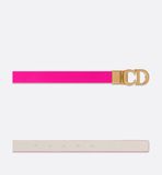  Thắt Lưng Nữ Dior Reversible Saddle Belt 'Rani Pink Latte' B0335CWGA-M45E 