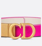 Thắt Lưng Nữ Dior Reversible Saddle Belt 'Rani Pink Latte' B0335CWGA-M45E 
