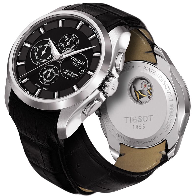 Đồng Hồ Nam Tissot Couturier Automatic Chronograph 'Black' – LUXITY