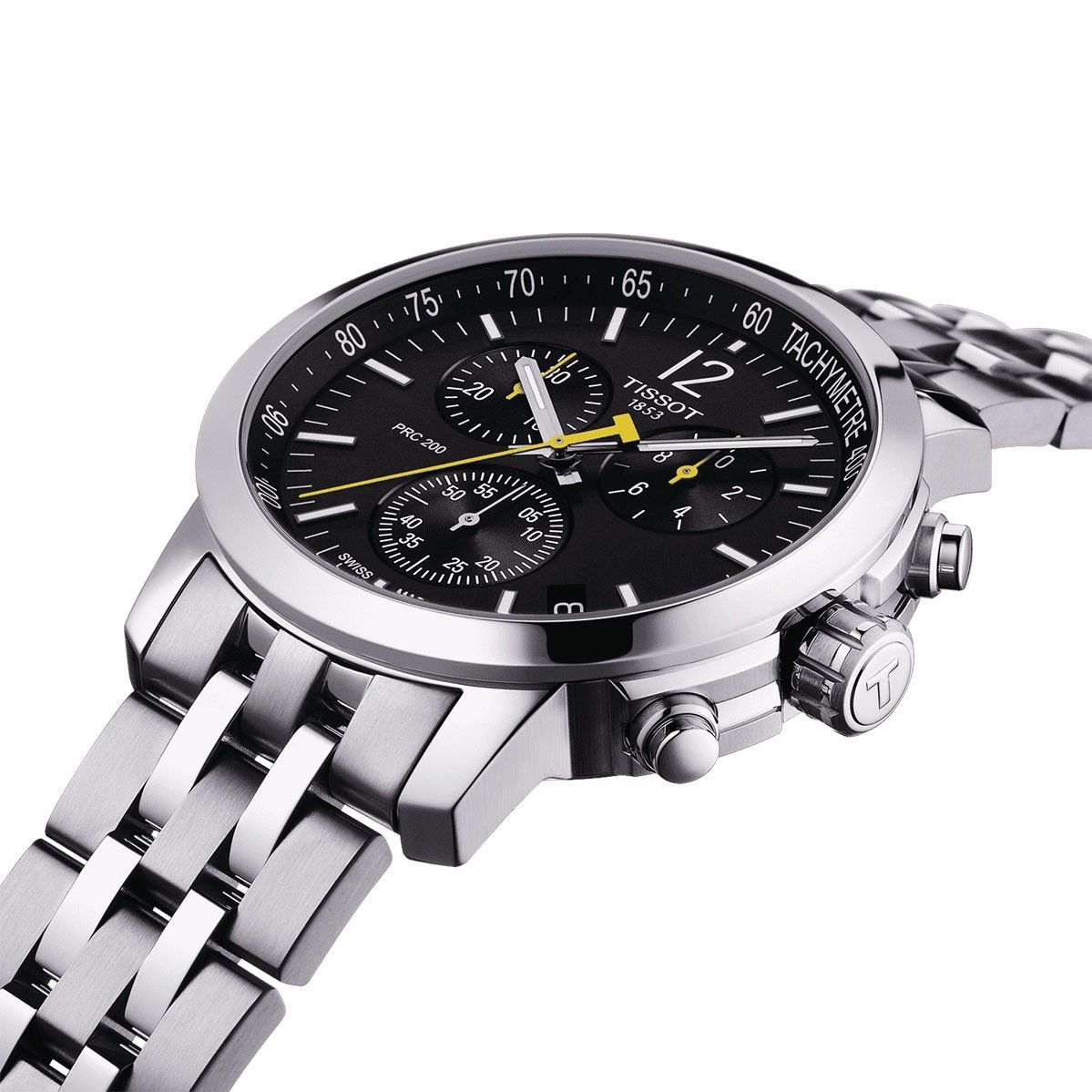  Đồng Hồ Nam Tissot PRC 200 Chronograph Quartz 'Black' Dial 