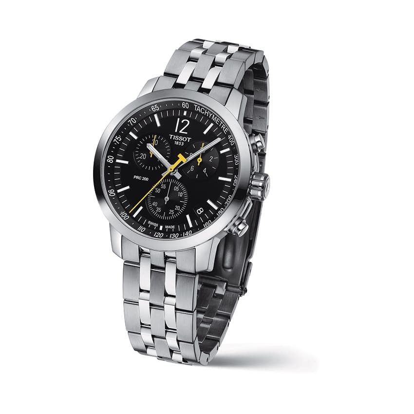  Đồng Hồ Nam Tissot PRC 200 Chronograph Quartz 'Black' Dial 