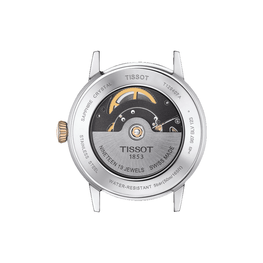  Đồng Hồ Nam Tissot Classic Dream Automatic Silver Dial Two-tone 