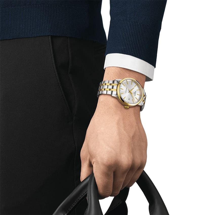  Đồng Hồ Nam Tissot Classic Dream Automatic Silver Dial Two-tone 